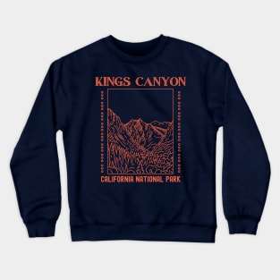 Kings Canyon National Park California Crewneck Sweatshirt